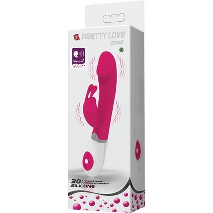 Gene Sound Activated Silicone G-Spot Vibrator (Model GS-30) - For Women - Intense Internal Stimulation - Pink
