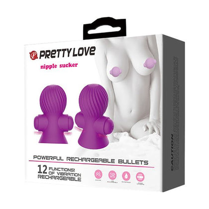 Introducing the Sensual Pleasure Silicone Nipple Sucker (Purple) - Model NS-12F - Adult Naughty Store