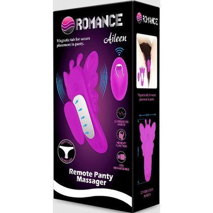 Aileen Rechargeable Remote Control Panty Massager - Purple