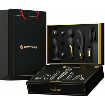 Introducing the Luxurious Mini Queen's Collection: Walter 7 Vibration Settings, Black Silicone, USB Rechargeable