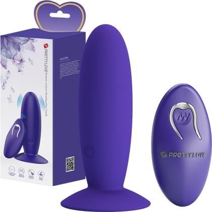 Introducing the Desire Remote Control Vibrating Plug - Youthful Pleasure Deluxe Model YP-8000, Unisex Anal Stimulator in Black