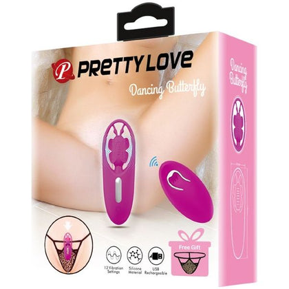 Introducing the SensaSilk Rechargeable Dancing Butterfly Vibrator - Model B12: A Luxurious Pleasure Experience for Women, Designed for Clitoral Stimulation in a Discreet and Elegant Design - Available in Sensual Pink