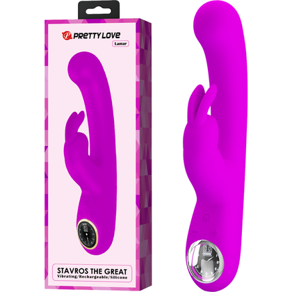 Sensual Intensity: Arouze Rechargeable Lamar G-Spot Rabbit Vibrator - Model 3B - For Her - Clitoral and G-Spot Stimulation - Pink