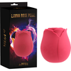 LaViva Ultimate Tickler - Rose Petal Red, Model LT-500, Multi-Function Suction and Vibration Sex Toy for Women, Intense Pleasure for Clitoral Stimulation