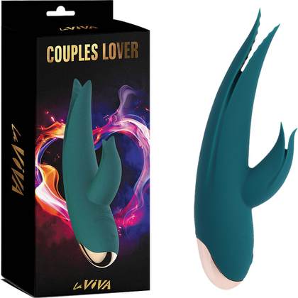 LaViva Couples Lover Teal - Multi-Function Rechargeable Vibrating Sex Toy for Couples