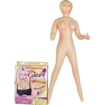 Envi Intimate Pleasure Companion - Inflatable Love Doll, Model X123, Female, Full Body Pleasure, Rose Gold