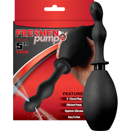 Introducing the Freshen Pump Anal Douche (Black) - The Ultimate Hygiene Solution for Anal Pleasure