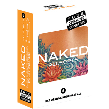 Naked Allsorts 6's - The Ultimate Pleasure Collection of Ultra-Thin Condoms for Every Sensation