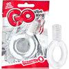 Introducing the Screaming O GO Vibe Ring - The Ultimate Disposable Vibrating Erection Ring for Intense Pleasure and Performance Enhancement in Clear - Adult Naughty Store