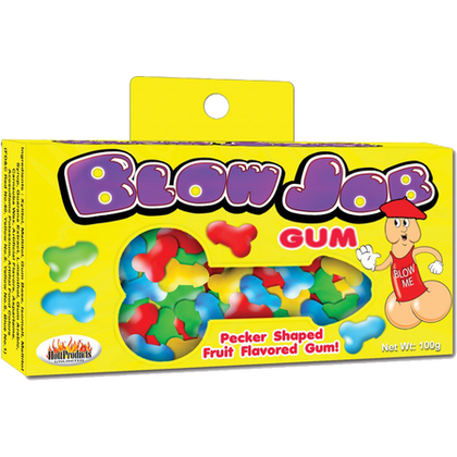 Introducing the Sensational Blow Job Pecker Shape Gum - Assorted Fruity Flavors!