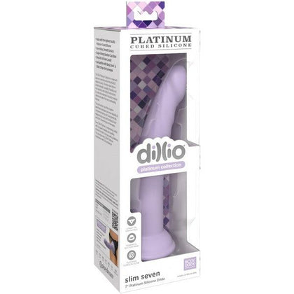 Dillio Platinum Collection Slim Seven (Purple) Silicone Dildo - Unleash Pure Pleasure with the Ultimate Luxury Experience