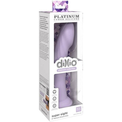 Dillio® Platinum Collection Super Eight Purple Silicone Dildo for Unparalleled Pleasure and Elegance