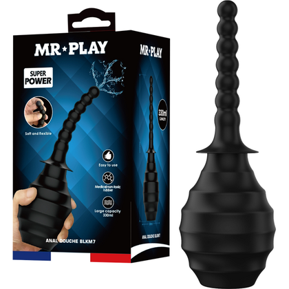 Introducing the BLKM7 Anal Douche - Perfect for Effortless Intimate Hygiene for All Genders in Black