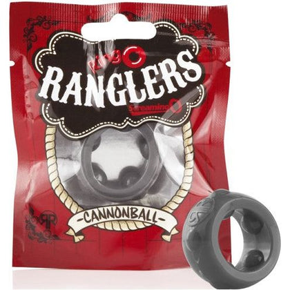 RingO Ranglers Cannonball Cock Ring - Enhance Sensation and Achieve Powerful Orgasms - Male Pleasure Toy - Reusable - Red
