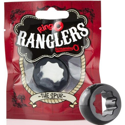 RingO Ranglers Spur Super-Stretchy Penis Ring - Model RS-3001 - For Men - Intensified Pleasure - Black