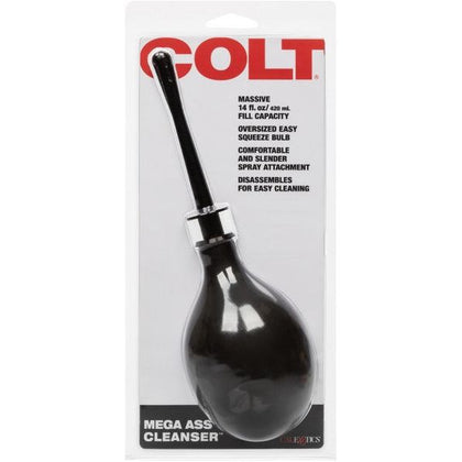 Colt® Mega Ass Cleanser - Advanced Anal Enema Kit for Deep Cleansing Pleasure - Model MX-500 - Unisex - Intense Backdoor Stimulation - Sleek Black