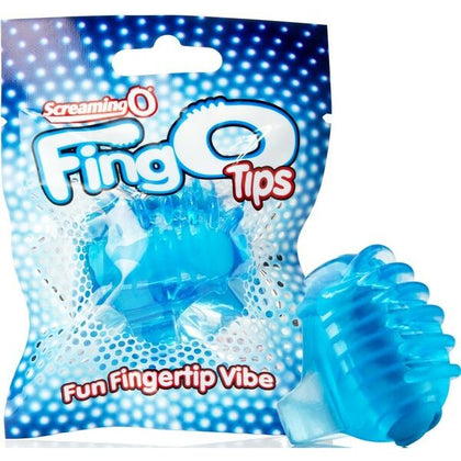 Introducing the FingO Tips Micro Massager - The Ultimate Disposable Silicone Finger Vibrator for Intimate Pleasure - Model FT-1001 - Unisex - Perfect for Sensual Stimulation - Sleek Black