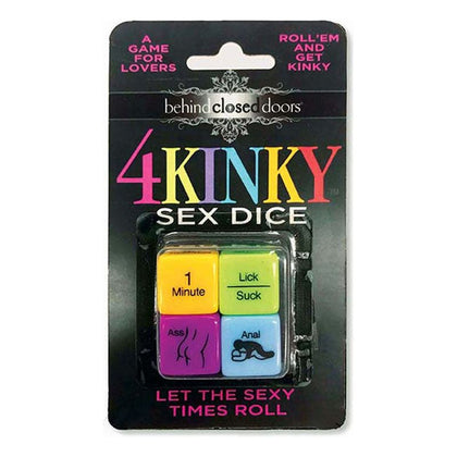 Introducing the Little Genie Behind Closed Doors 4 Kinky Sex Dice - The Ultimate Pleasure Game for Couples - Adult Naughty Store