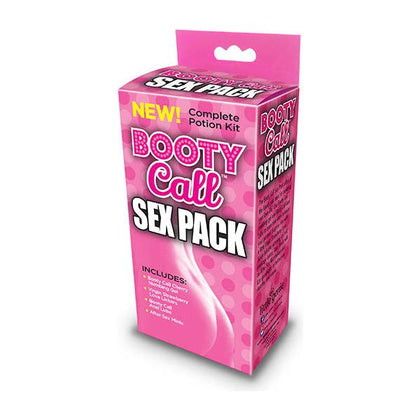 Indulge in Unmatched Sensations with the Sensation Seeker Booty Call Model BC-2001 Anal Pleasure Complete Lotion Kit for Couples in Sultry Red - Adult Naughty Store