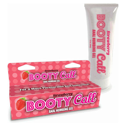 Introducing Booty Call Seduction Sensation Booty Call Anal Numbing Gel - Model 44: Enhanced Anal Pleasure Gel for All Genders, Strawberry - Adult Naughty Store