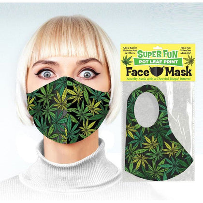 Green Leaf Pleasure Party - Deluxe Pot Leaf Face Mask