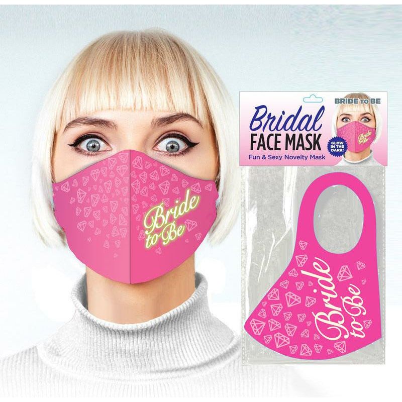 Introducing the Sensual Pleasures Bridal Face Mask - Bride To Be: A Playful and Flirtatious Accessory for Intimate Moments