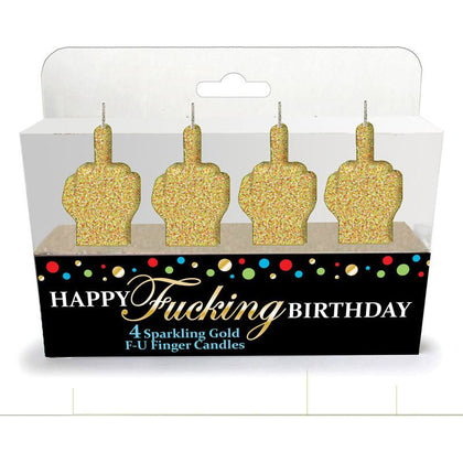 Golden Glitter Finger Candle Set - Celebrate Your Milestone in Style - Adult Naughty Store