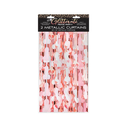 Introducing Glitterati Penis Metallic Foil Curtain - The Ultimate Party Backdrop for Penis-Themed Celebrations | Model PFC-2021 | Unisex | Perfect for Doorways and Photo Booths | Sparkling Go - Adult Naughty Store