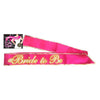 Bride-To-Be Sash: Luminous Pink Glow Party Sash for Bachelorette Celebrations