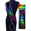 Engayged Party Sash: Glittery Adjustable 6 ft Bridal Sash with Pin-On Accessories for Bachelorette Celebrations - Adult Naughty Store