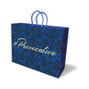 Blue Velvet #Provocative Fleur-de-lis Luxury Gift Bag for Naughty Presents - Adult Naughty Store