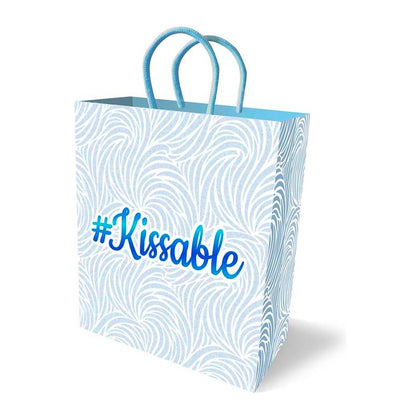 Introducing the Exquisite Pleasure Co. Kissable Gift Bag - Sensational Blue Pastel Edition - Adult Naughty Store