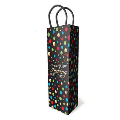 Luxury Pleasure Emporium - Happy Birthday Edition: Naughty Wine-Sized Gift Bag for Him or Her, Perfect for Intimate Surprises - Model X123, Red - Adult Naughty Store