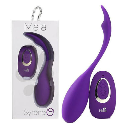 Introducing the Maia Syrene USB Rechargeable Bullet Vibrator - Model S1, for Intense Pleasure in Neon Purple!