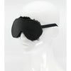 BLI004 Luxurious Leather Blindfold - Premium Italian Leather, Sheepskin Lined, Unisex, Total Light Block Out, Black - Adult Naughty Store