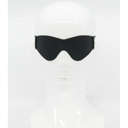 BLI052 Black Silicone Blindfold - Ultimate Sensory Deprivation for All Genders - Captivating Pleasure in Sleek Black