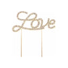 Metal 'Love' Cake Topper with Rhinestone Embellishments - Adult Naughty Store