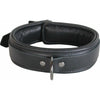 Luxury Italian Leather Collar with Lockable Buckle - COL048 - 3 Colours (Gold, Rose Gold, Pewter)