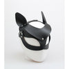 Leather Cat Ears Half Face Mask - Prowl the Night - EAR004 - Unisex - Pleasure Play - Black - Adult Naughty Store