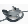 Leather Cat Ears Half Face Mask - Prowl the Night - EAR004 - Unisex - Pleasure Play - Black - Adult Naughty Store