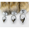 FoxTail FOX002 - 18 Variations: Unisex Aluminium Alloy Butt Plug with Colorful Tails for Sensual Pleasure