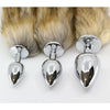 FoxTail FOX002 - 18 Variations: Unisex Aluminium Alloy Butt Plug with Colorful Tails for Sensual Pleasure - Adult Naughty Store