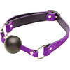 Luxurious Leather Gag - GAG027 - 4 Colours - Unisex - Ball Gag for Sensual Play - Black, Red, Pink, Purple