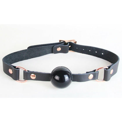 Luxury Leather Gag - GAG048 - Petite-Sized Ball Gag for Women - Pleasure Play - Italian Leather - 3 Colours - Adult Naughty Store