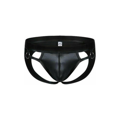 Men's Wet Look Jock Strap Style Underwear - MEN560 - Available in 2 Sizes, S/M & L/XL - Black