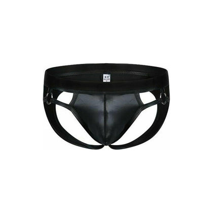 Men's Wet Look Jock Strap Style Underwear - MEN560 - Available in 2 Sizes, S/M & L/XL - Black - Adult Naughty Store