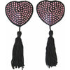 Introducing the NIP002A - 5 COLOURS Rhinestone Heart Shape Nipple Tassels for Women, designed for tantalizing pleasure and seductive style. - Adult Naughty Store