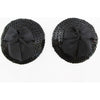 Introducing the Sensual Sequin NIP004 Round Sequin Nipple Pasties in Black and Red - Reusable, Self-Adhesive, and Elegant - Adult Naughty Store