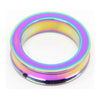 RIN036 - 12 VARIATIONS Stainless Steel Concave Cockring for Men's Pleasure in Black, Rainbow, and Silver - Adult Naughty Store