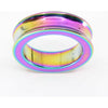 RIN036 - 12 VARIATIONS Stainless Steel Concave Cockring for Men's Pleasure in Black, Rainbow, and Silver - Adult Naughty Store